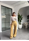 CAMEL KEMERLİ PAPERBAG PANTOLON 1441