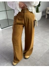 TÜTÜN KEMERLİ PAPERBAG PANTOLON 1441