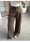 HAKİ KEMERLİ PAPERBAG PANTOLON 1441