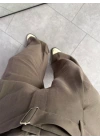 HAKİ KEMERLİ PAPERBAG PANTOLON 1441