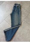 İNCİ TAŞ DETAYLI JEAN PANTOLON 1356