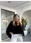 SİYAH PELERİN BLUZ 5044