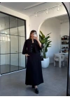 SİYAH ASKILI ELBİSE VE GÖMLEK TAKIM 9679