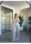 TAŞ DANTEL GÖMLEK SATEN PANTOLON TAKIM 60625