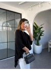 SİYAH KISA KOL MODAL BLUZ 30675
