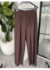 KAHVE ŞALLI YELEK PANTALON TAKIM 9718
