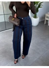 ÇİZGİLİ DENİM BALON PANTOLON