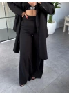 SİYAH ÇIKARILABİLİR ŞALLI CEKET PANTOLON TAKIM