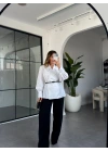 BEYAZ KEMERLİ GÖMLEK 5057