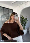 KAHVE İKİLİ TRİKO TAKIM BLUZ