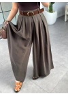 ACI KAHVE KEMERLİ PANTOLON ETEK