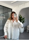 BEYAZ İNCİ DETAY GÖMLEK