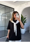 EKRU PUANTİYE FULAR DETAYLI MODAL EŞOFMAN TAKIMI 4130