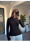 ACI KAHVE POLO YAKA FERMUARLI UZUN KOL BLUZ