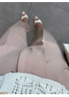 Açık Kahve Kemerli Premium Kumaş Pantolon
