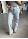 AÇIK MAVİ KESİK PAÇA JEAN