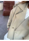 ADAÇAYI YEŞİLİ OMUZ VATKALI KISA TRENÇKOT