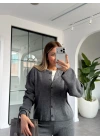 ANTRASİT FİTİLLİ TRİKO TAKIM