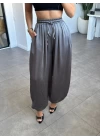 ANTRASİT ŞALVAR MODEL SATEN PANTOLON