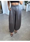 ANTRASİT ŞALVAR MODEL SATEN PANTOLON
