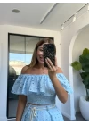 BEBE MAVİ FİSTO ETEKLİ TAKIM