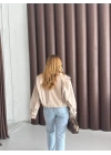 BEJ PİLE DETAYLI CEKET