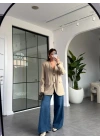 BEJ TASARIM BLAZER CEKET