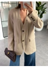 BEJ TASARIM BLAZER CEKET