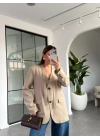 BEJ TASARIM BLAZER CEKET