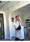 BEYAZ ÇİZGİLİ KRAVAT MODEL GÖMLEK