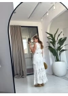 BEYAZ DANTEL BLUZ ETEK TAKIM