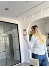 BEYAZ GOLD DÜĞME DETAYLI TRİKO HIRKA