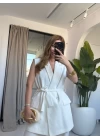 BEYAZ PREMİUM KALİTE PR YELEKLİ TAKIM