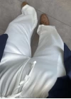 BEYAZ SATEN PANTALON