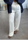 BEYAZ SATEN PANTALON