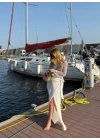 BEYAZ SEDEFLİ SİMLİ ETEK
