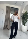 BEYAZ YARIM KOL FİSTO GÖMLEK