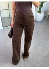 KAHVE WIDE LEG JEAN