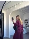 BORDO BELDEN OTURTMALI MODAL TAKIM