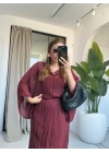 BORDO BLUZ ETEK TAKIM