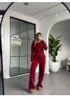 BORDO ÇITÇIT DETAYLI TRİKO TAKIM