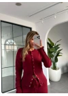 BORDO ÇITÇIT DETAYLI TRİKO TAKIM