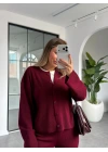 BORDO FİTİLLİ TRİKO TAKIM
