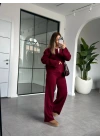 BORDO FİTİLLİ TRİKO TAKIM