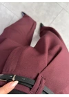 BORDO PİLELİ İÇTEN PERVAZLI PANTOLON