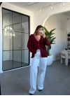 BORDO V YAKA İNCE TRİKO HIRKA