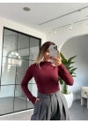 BORDO YARIM BALIKÇI YAKA BODY