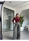 BORDO YARIM BALIKÇI YAKA BODY