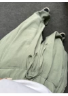 Çağla Yeşili Beli Lastikli Yumuşacık Dokulu Pantolon
