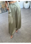 ÇAĞLA YEŞİLİ ŞALVAR MODEL SATEN PANTOLON